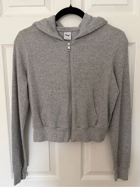 Aritzia TNA Waffle Zip Up Hoodie